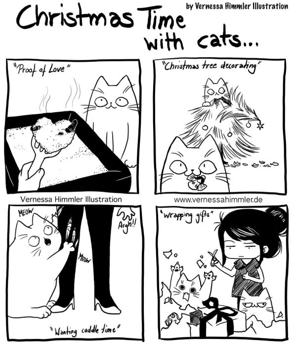 Funny Comics About Life With Two Cheeky Cats