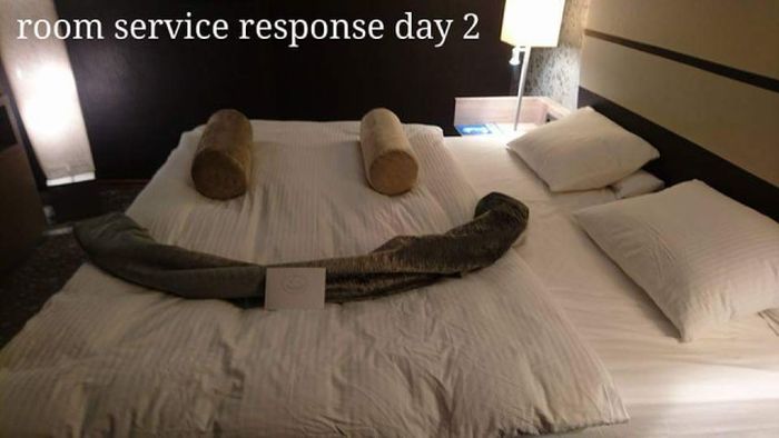 Guest With A Sense Of Humor Challenges Hotel Maids