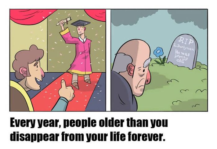 Comics Prove There Is No Difference Between Students And Old People