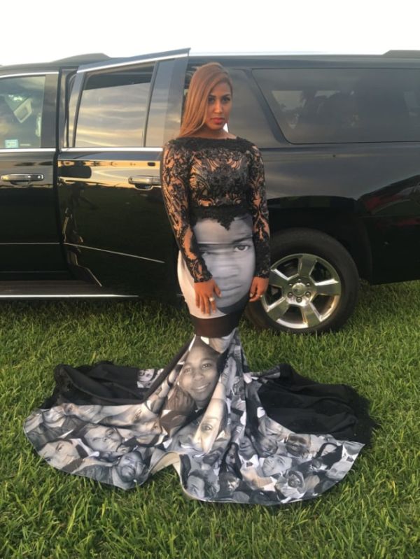 Teen Wears Dress To Prom With The Faces Of Black Police Brutality Victims