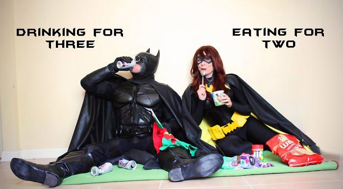Couple Uses Superhero Costumes To Make Hilarious Pregnancy Announcement