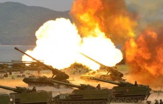 North Korea Holds Its Largest Live Fire Artillery Drill