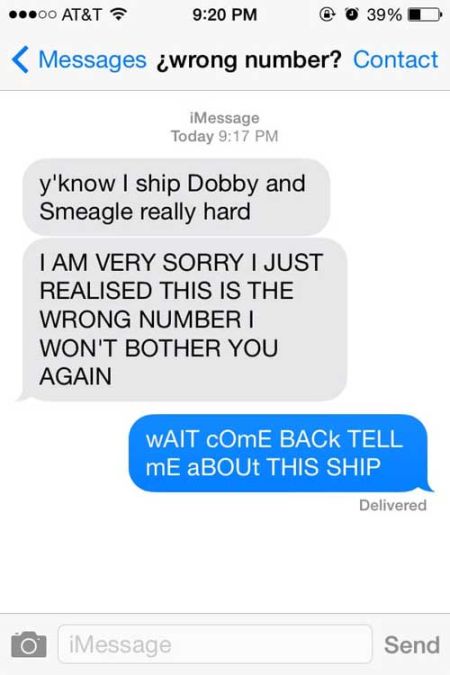 Hilarious Responses To Wrong Number Texts