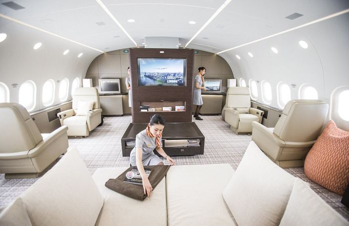 This Private Jet Is Basically A Flying Penthouse