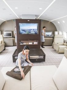 This Private Jet Is Basically A Flying Penthouse