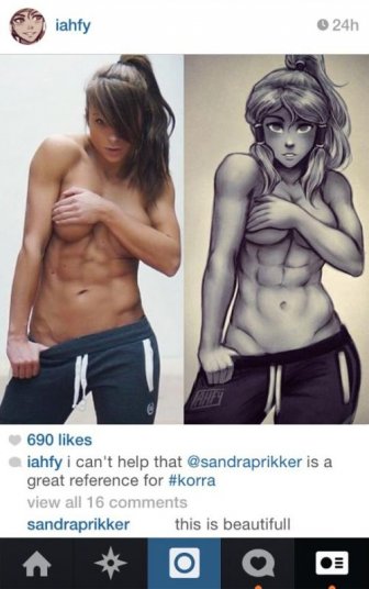 Model Sandra Prikker Seems To Think Korra Is Based On Her