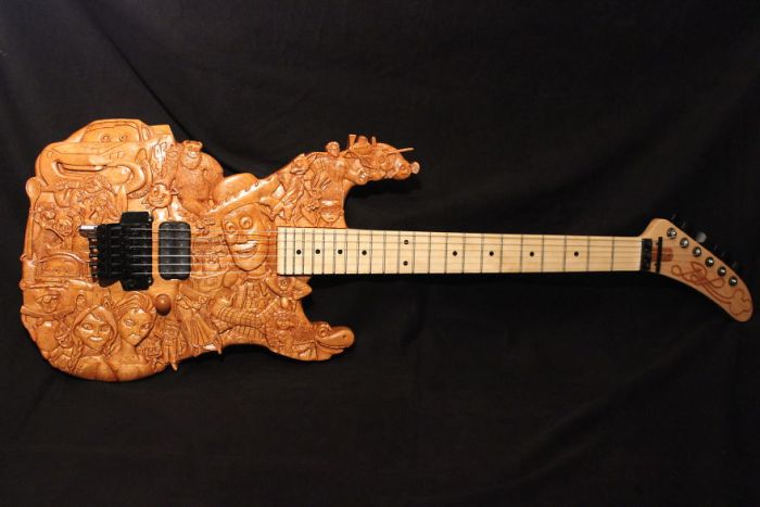 This Pixar Themed Guitar Took 200 Hours To Make