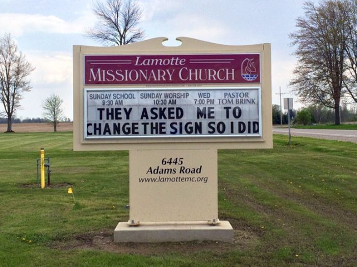 The Funniest Church Signs The Internet Has To Offer