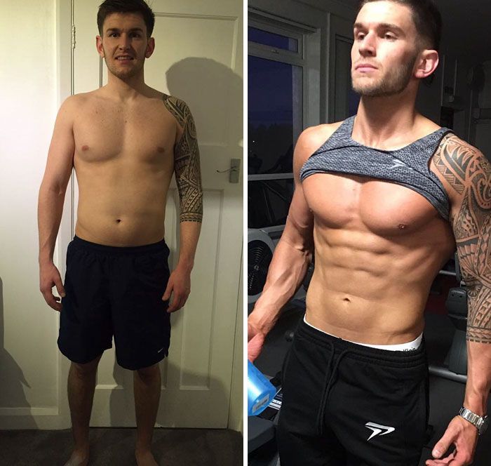 Before And After Fitness Transformations Show People Who Got Ripped