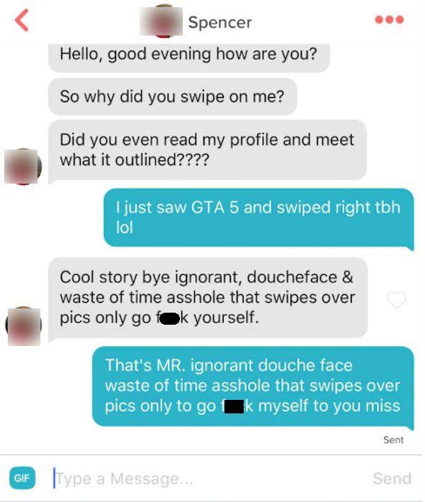 Tinder Girl Goes Off On Guy For Not Reading Her Bio