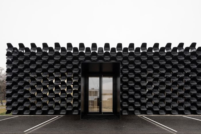 Architecture Firm Uses 900 Plastic Chairs To Build Czech Furniture Showroom