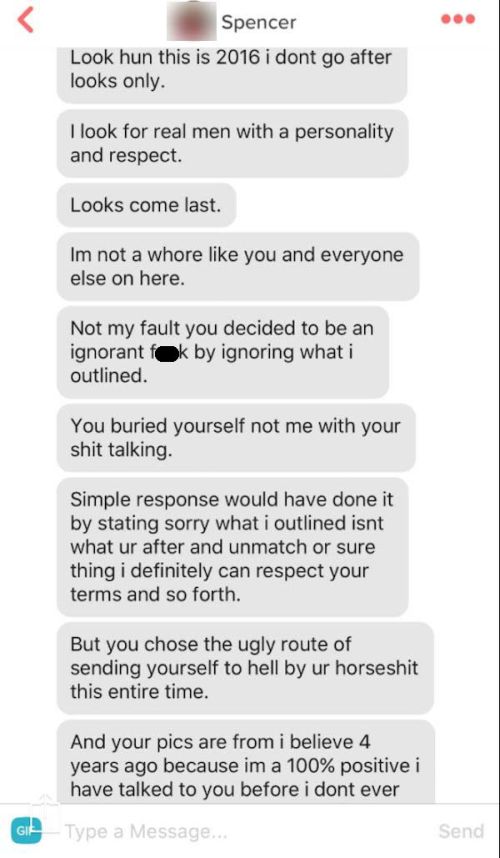Tinder Match Goes Off On Guy For A Very Specific Reason