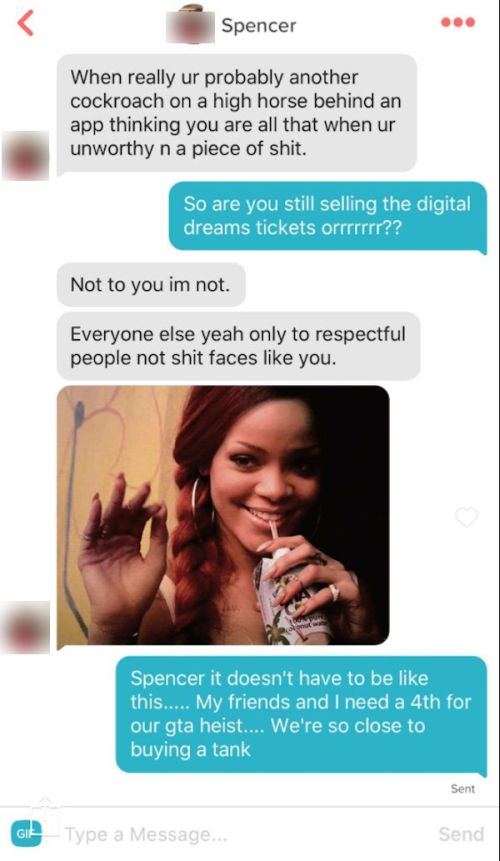 Tinder Match Goes Off On Guy For A Very Specific Reason