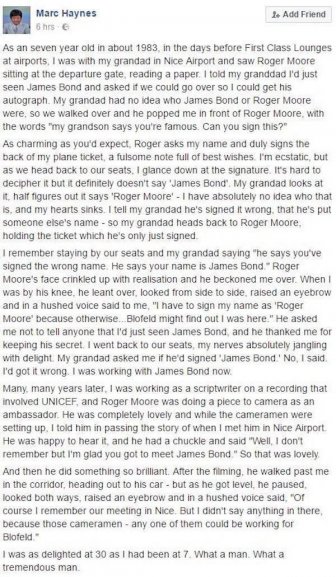 An Amazing Story About The Late Sir Roger Moore