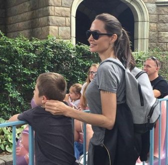 Angelina Jolie Takes The Family To Disneyland