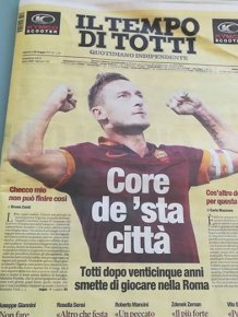 Francesco Totti Says Goodbye To The Fans