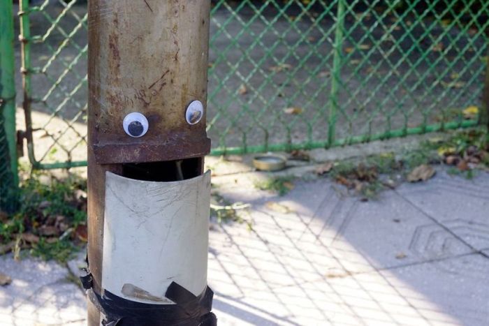 Someone In Bulgaria Put Googly Eyes On Broken Objects And It’s Awesome