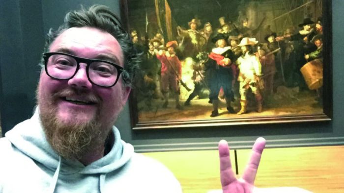 Man Gets To Sleep In Front Of Rembrandt In Amsterdam