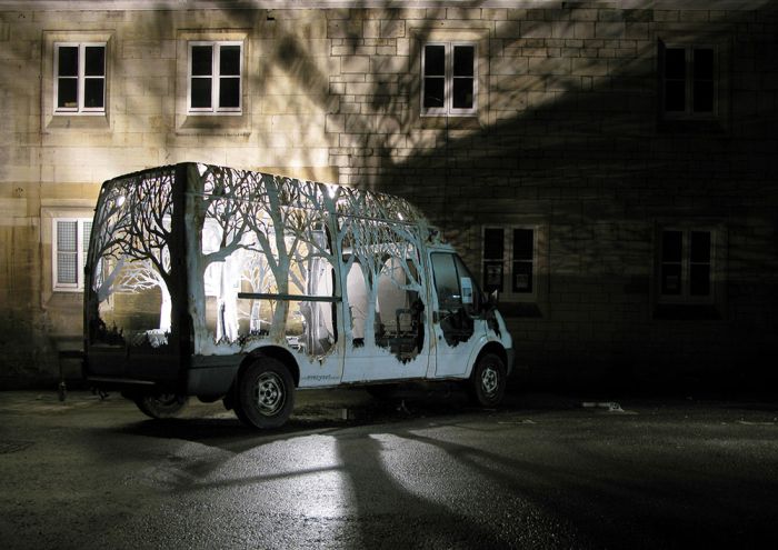 Artist Creates Stunning Sculpture Out Of A Van