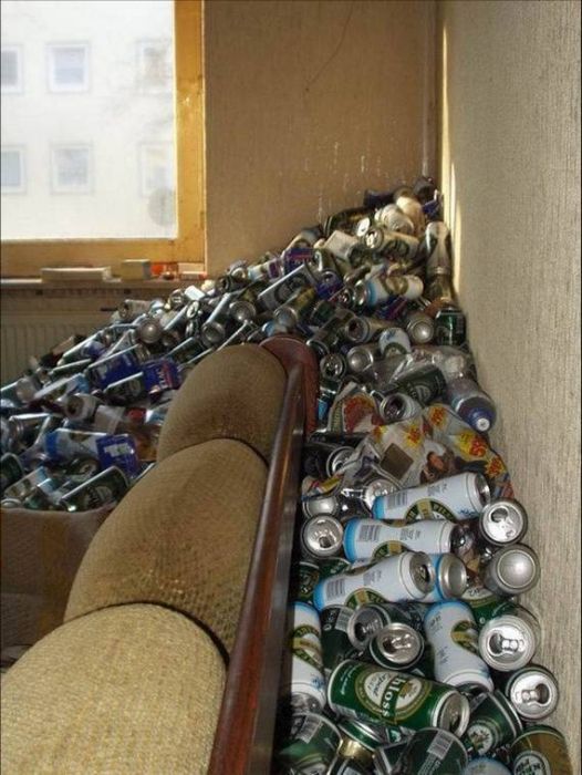 Inside The Apartment Of An Alcoholic