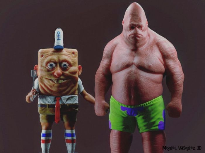 Artist Imagines What SpongeBob Would Look Like As A Real-Life Human