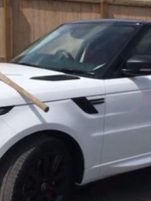 Disgruntled Employee Takes A Pickaxe To Boss' Range Rover