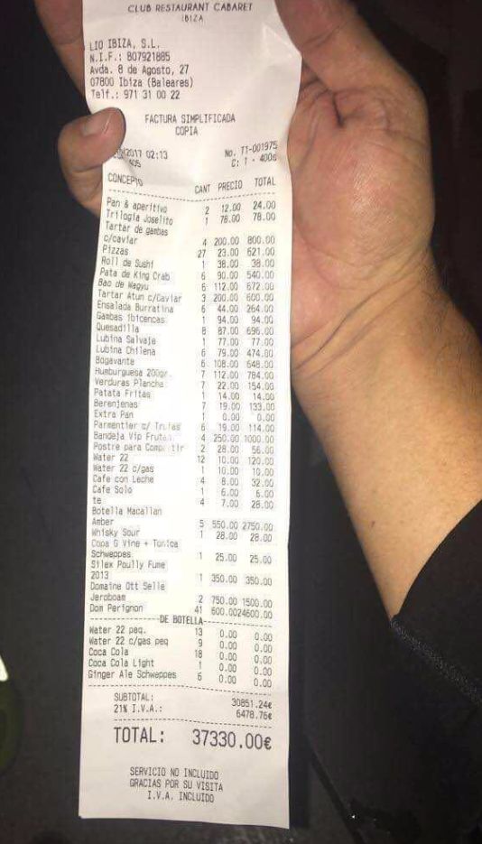 Restaurant Claims Lionel Messi Racked Up A Big Bill In Ibiza