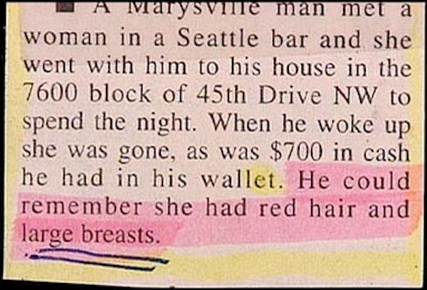 Great And Hilarious Moments From Police Blotter History