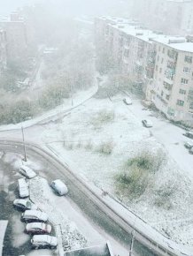 Murmansk Hit With Snow In June