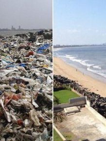People Removed Five Thousand Tons Of Waste From A Beach In India