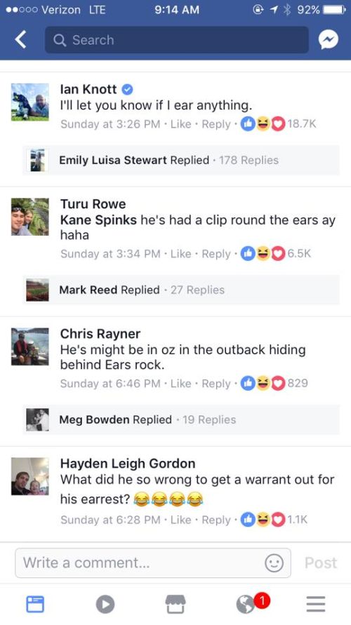 Man Wanted By Police Gets Roasted On Facebook