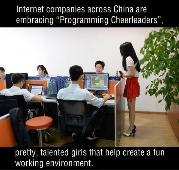 Chinese Companies Are Hiring Sexy Programming Cheerleaders