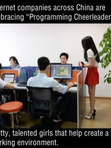 Chinese Companies Are Hiring Sexy Programming Cheerleaders