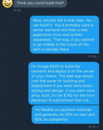 Programmer Refuses To Work For Free