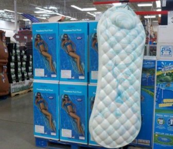 Women Mock Bizarre Inflatable Raft