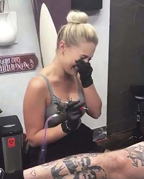 Unusual Proposal With A Creative Tattoo