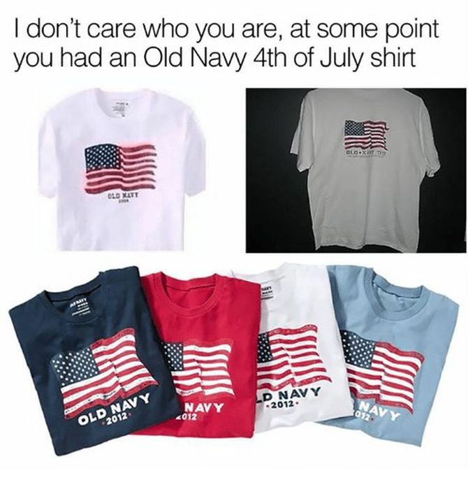 old navy flag shirt meme