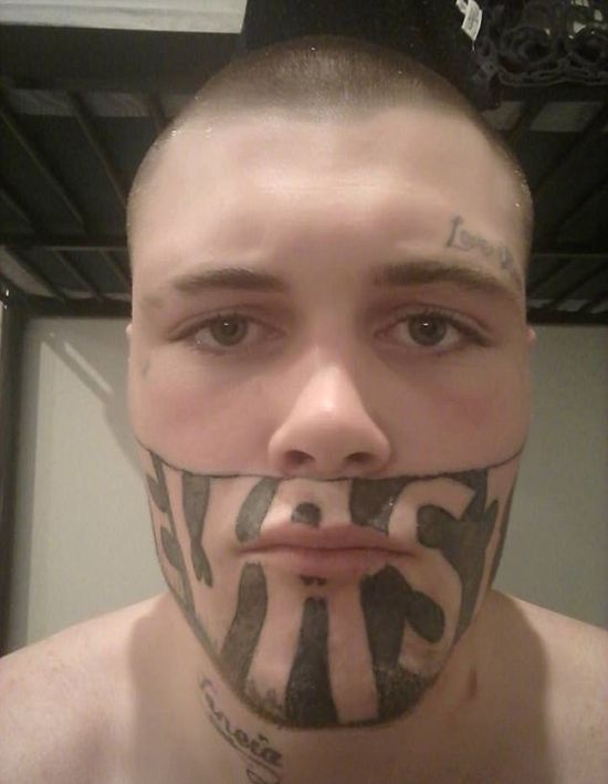 Man With Face Tattoo Complains He Can't Get A Job