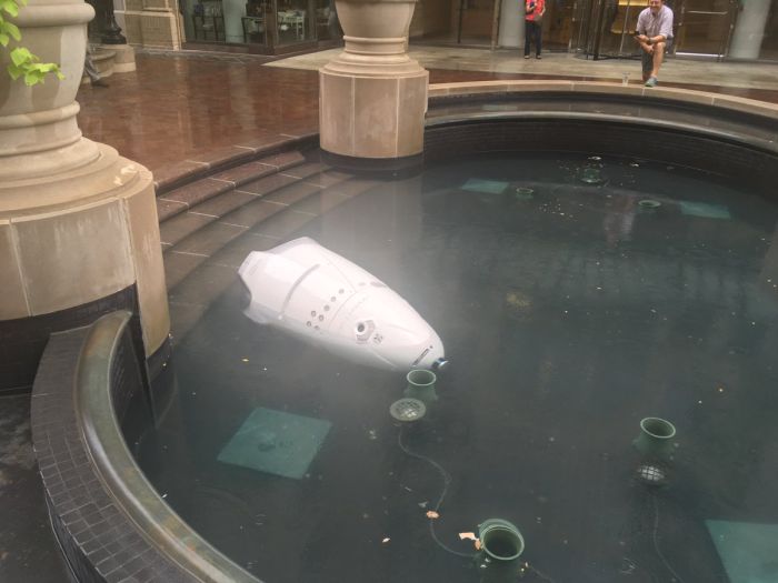 Robot Guard Drowns In A Fountain In Washington
