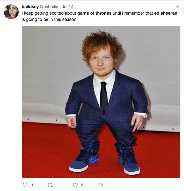 Twitter Reacts To Ed Sheeran's Game Of Thrones Appearance