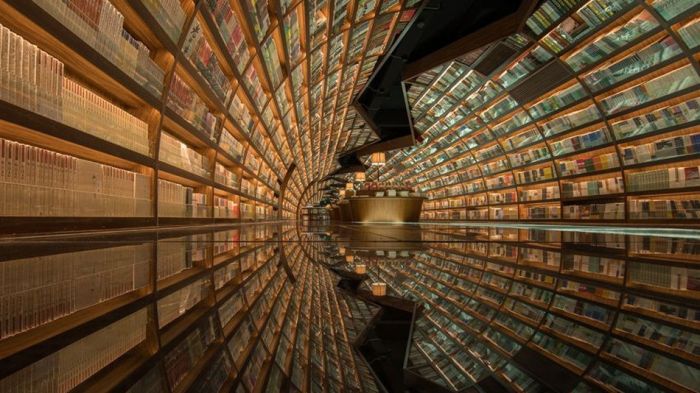 This Store Looks Like An Endless Tunnel Of Books