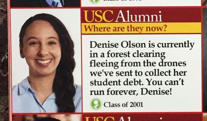 Fake Flyer Reveals What Happened To USC Alumni