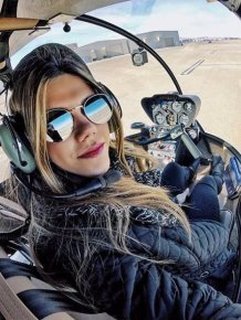 Hot Helicopter Pilot Luana Torres