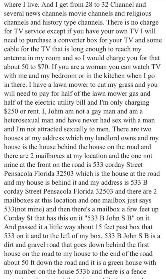 This Craigslist Room Share Ad Is Completely Real
