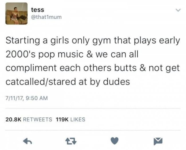 Girl Drops Vicious Burn After A Gym For Females Only Is Suggested