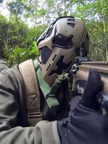 SAS Soldiers Try On Special Star Wars Style Helmets