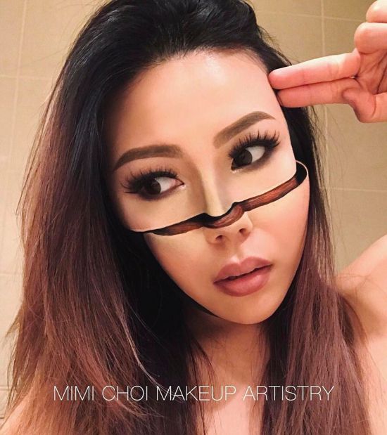 Talented Woman Creates Optical Illusions Using Makeup