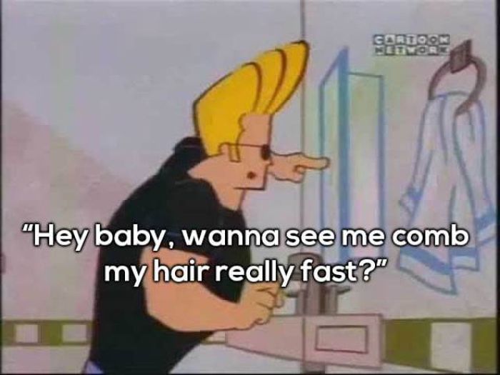 Johnny Bravo Has Some Really Awesome Pick Up Lines