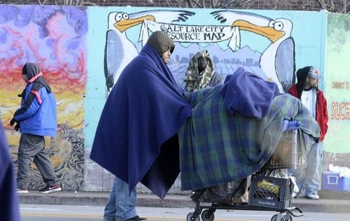 Mayor Ben McAdams Pretends To Be A Homeless Person