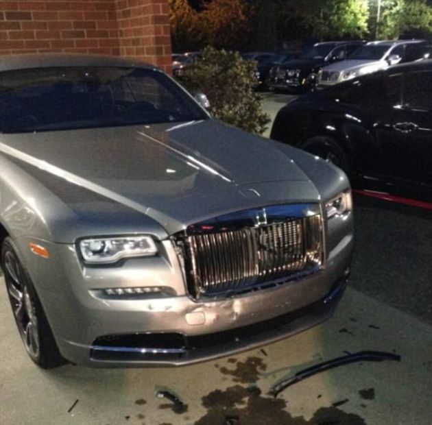 Driver Arrested After Damaging A Bentley And A Rolls Royce